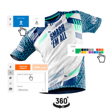 Camiseta Manga corta PERSONALIZADA Full Print 360º Multideporte